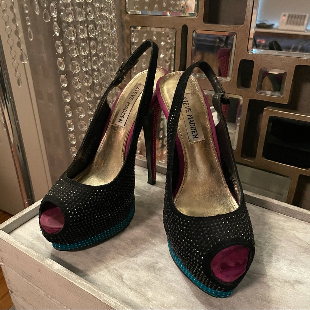 Steve Madden Peep-Toe Platform Heels